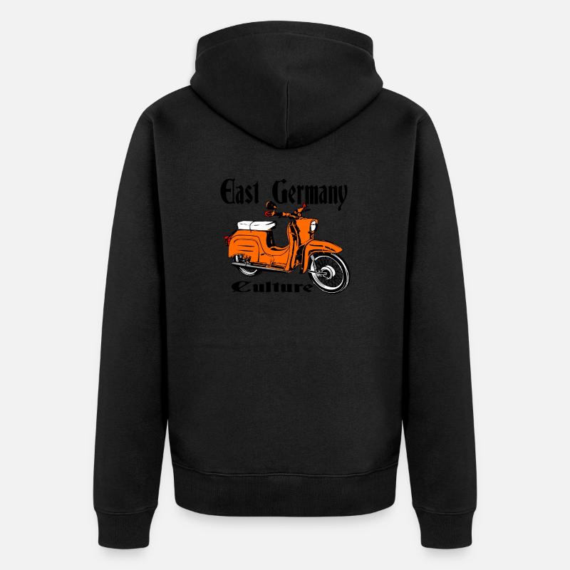 Simson Schwalbe Cyclomoteur RDA - Veste à capuche bio Premium Unisexe - noir