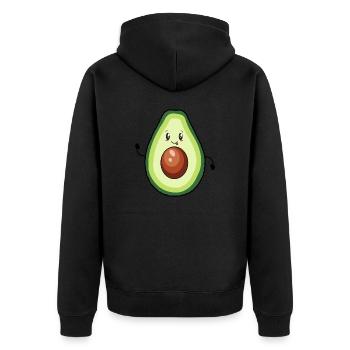 Avocat heureux - Veste à capuche bio Premium Unisexe - noir - Dos - Nico (187cm)