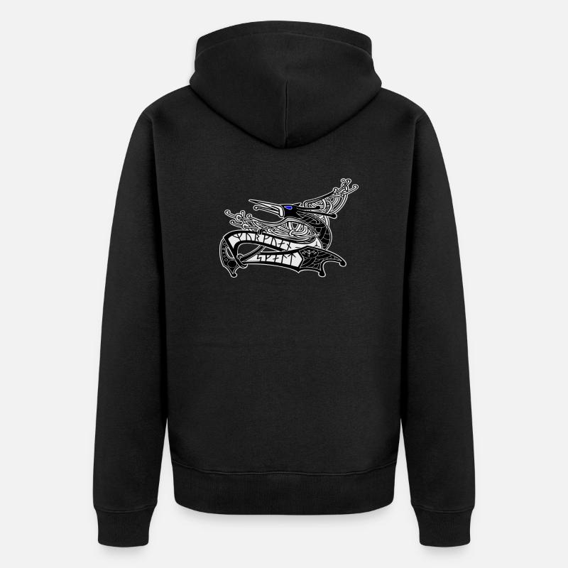 Logo du phénix - Veste à capuche bio Premium Unisexe - noir