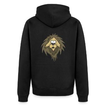 Lion - Veste à capuche bio Premium Unisexe - noir - Dos - Nico (187cm)