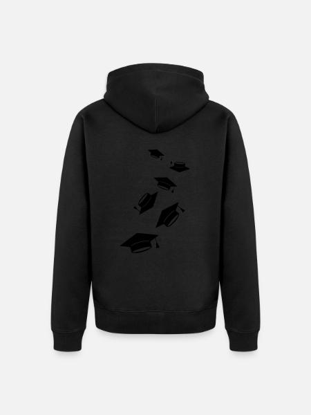 Student Abschluss - Unisex Premium Bio Zip Hoodie - Schwarz