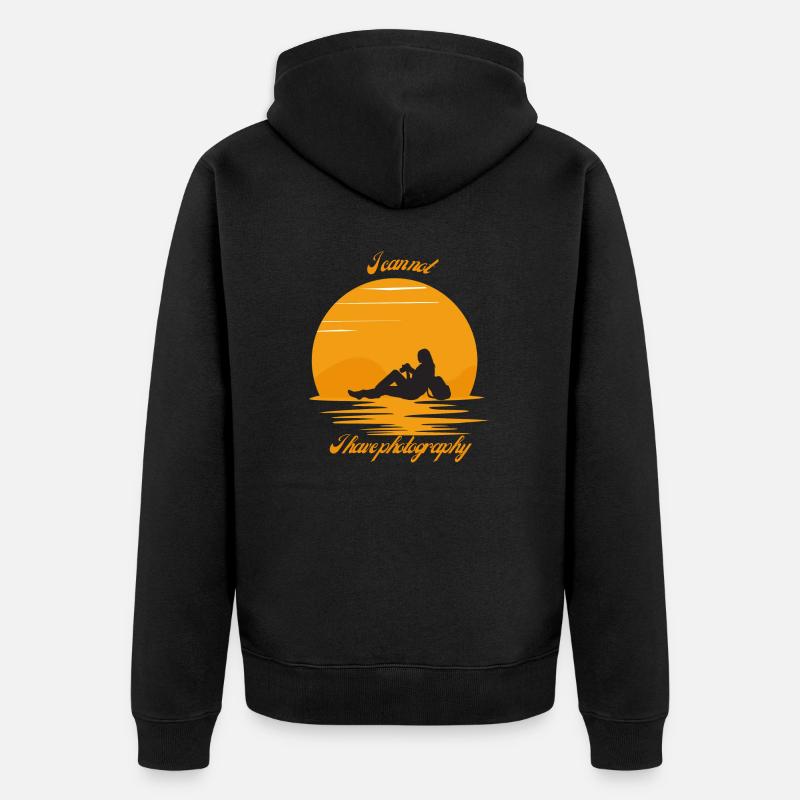 I can't - Veste à capuche bio Premium Unisexe - noir