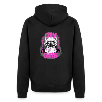 City Gameing Girl - Veste à capuche bio Premium Unisexe - noir - Dos - Nico (187cm)
