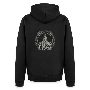 Récif Mermaid - Veste à capuche bio Premium Unisexe - noir - Dos - Nico (187cm)