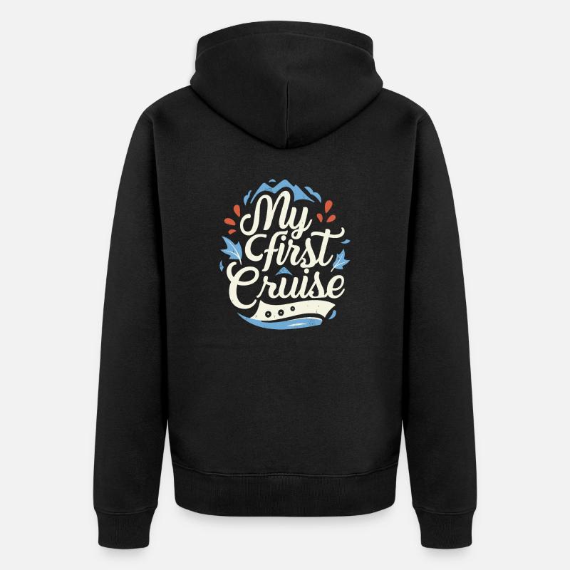 Ma première croisière 2024 - Veste à capuche bio Premium Unisexe - noir
