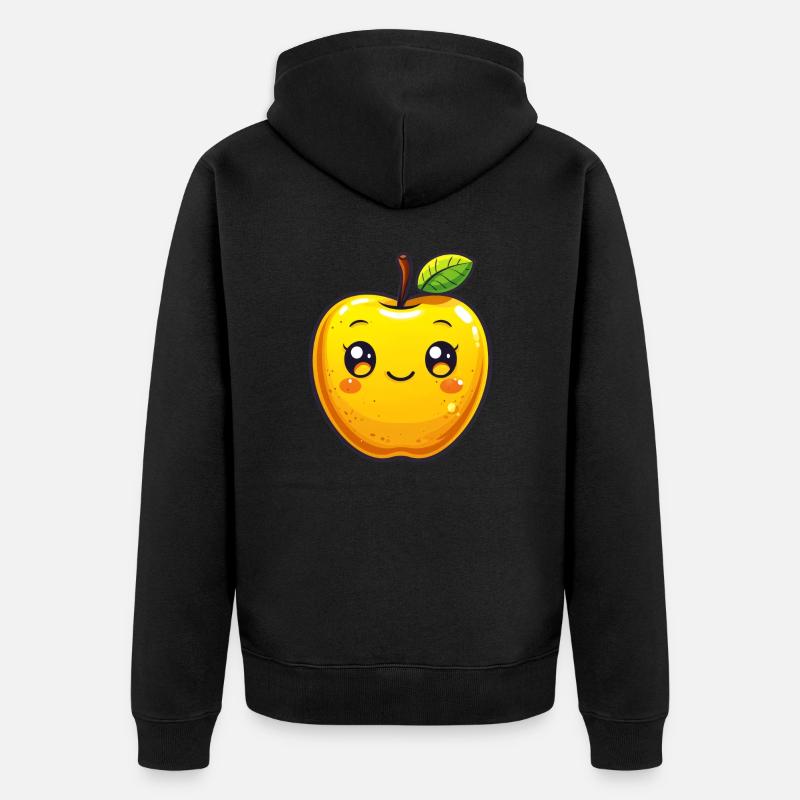 Sujet Apple pour enfants - Veste à capuche bio Premium Unisexe - noir