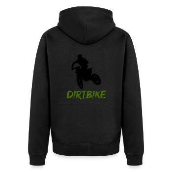 moto tout-terrain - Veste à capuche bio Premium Unisexe - noir - Dos - Nico (187cm)