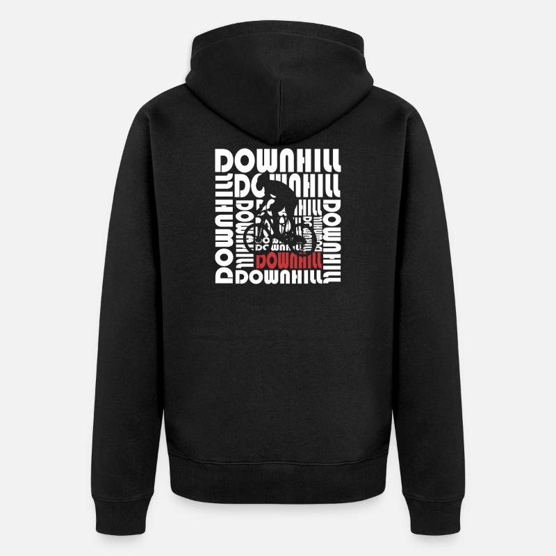 Downhill - Veste à capuche bio Premium Unisexe - noir