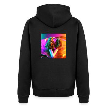 Medical Marijuana | Medicine Fun Shirt Smoking - Unisex Premium Organic Zip Hoodie - black - Back - Nico (187cm)