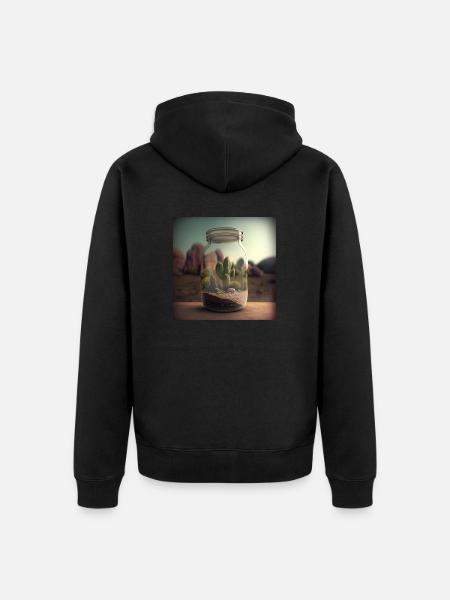 Ryan Pee Cactus - Veste à capuche bio Premium Unisexe - noir