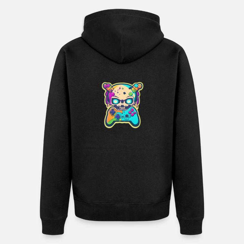 Contrôleur Skullhead - Veste à capuche bio Premium Unisexe - noir