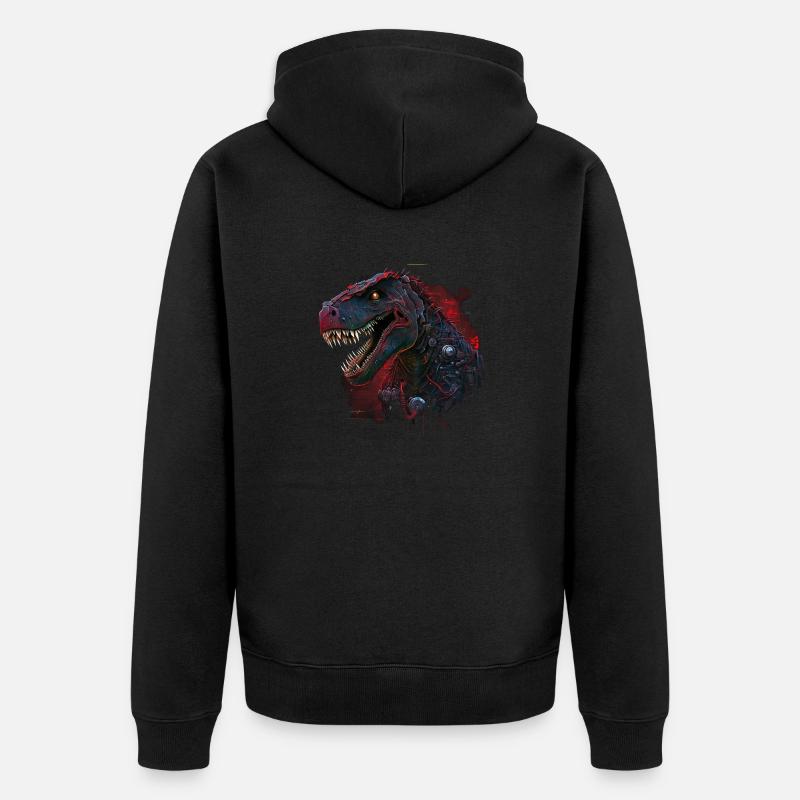 T rexbot - Veste à capuche bio Premium Unisexe - noir