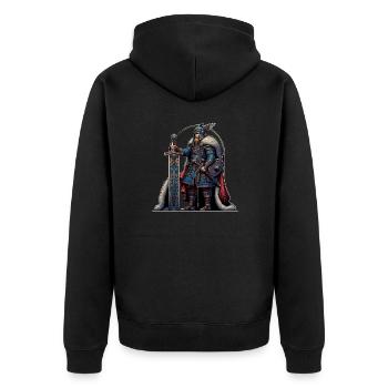 Un Viking fort. - Veste à capuche bio Premium Unisexe - noir - Dos - Nico (187cm)