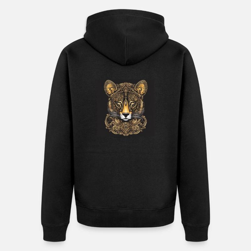 Fuchs - Unisex Premium Bio Zip Hoodie - Schwarz