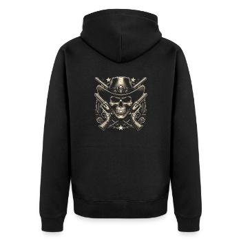 Baroud d’honneur du shérif - Veste à capuche bio Premium Unisexe - noir - Dos - Nico (187cm)