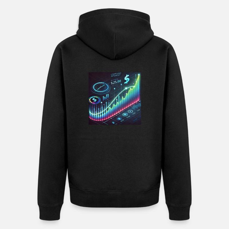 48A6AA78 433E 4F9F A87B 92A13CAA8902 - Unisex Premium Bio Zip Hoodie - Schwarz