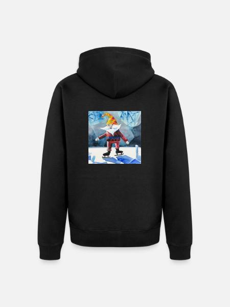 Die Wunder des Winters - Unisex Premium Bio Zip Hoodie - Schwarz