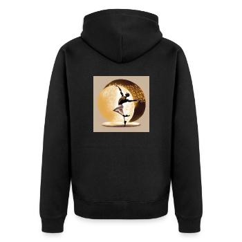 Sentiment - Veste à capuche bio Premium Unisexe - noir - Dos - Nico (187cm)