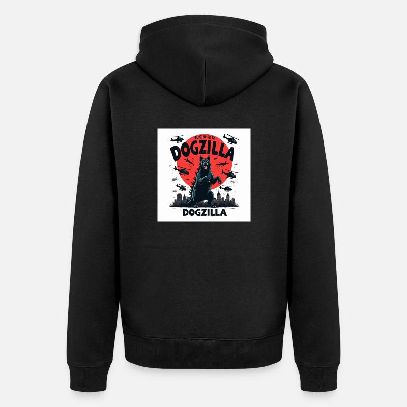 Dogzilla - Veste à capuche bio Premium Unisexe - noir