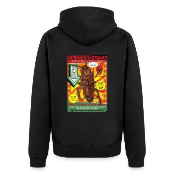 La cucaracha - Unisex Premium Organic Zip Hoodie - black - Back - Nico (187cm)