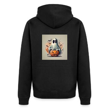 Halloween 1990 - Unisex Premium Organic Zip Hoodie - black - Back - Nico (187cm)