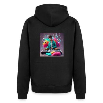 consoler - Veste à capuche bio Premium Unisexe - noir - Dos - Nico (187cm)