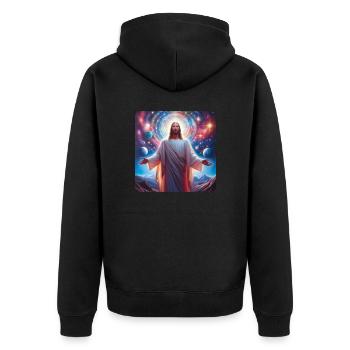 Image 37 - Veste à capuche bio Premium Unisexe - noir - Dos - Nico (187cm)