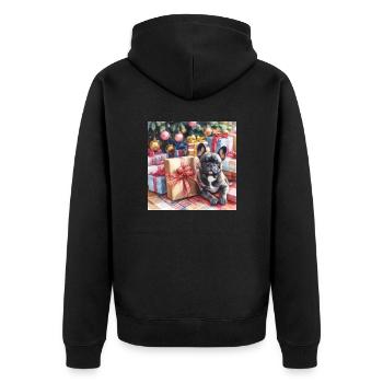 Tyran de Noël - Veste à capuche bio Premium Unisexe - noir - Dos - Nico (187cm)