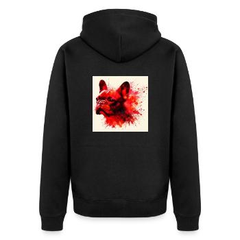 Amour d’intimidation - Veste à capuche bio Premium Unisexe - noir - Dos - Nico (187cm)
