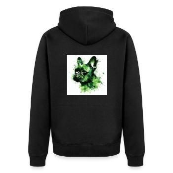 Amour d’intimidation - Veste à capuche bio Premium Unisexe - noir - Dos - Nico (187cm)