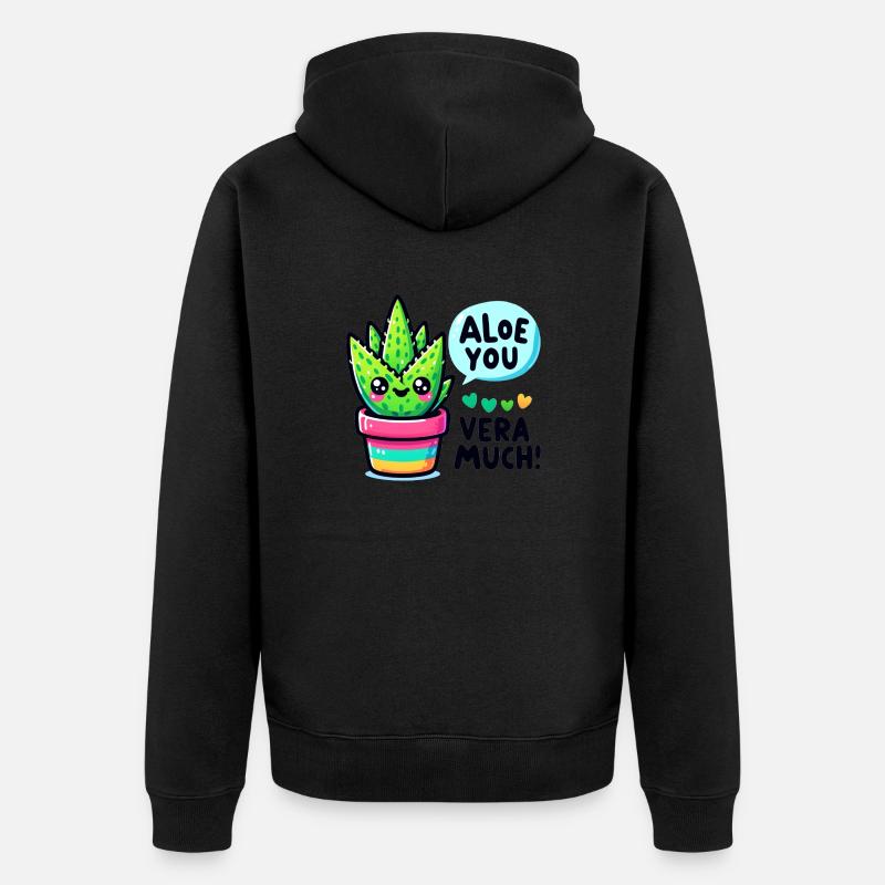 Aloe vous vera beaucoup - Veste à capuche bio Premium Unisexe - noir