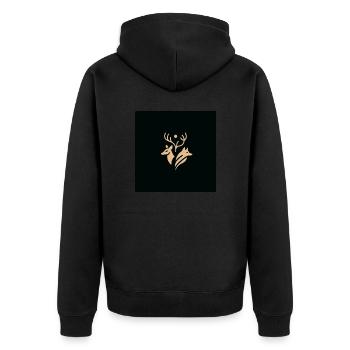 L’harmonie dans la nature sauvage - Veste à capuche bio Premium Unisexe - noir - Dos - Nico (187cm)