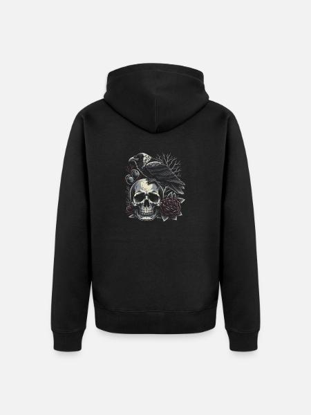 Repos éternel - Veste à capuche bio Premium Unisexe - noir