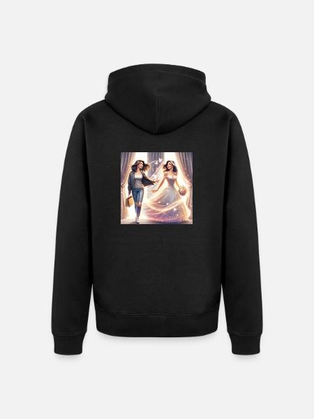 Wedding bachelorette party - Unisex Premium Organic Zip Hoodie - black