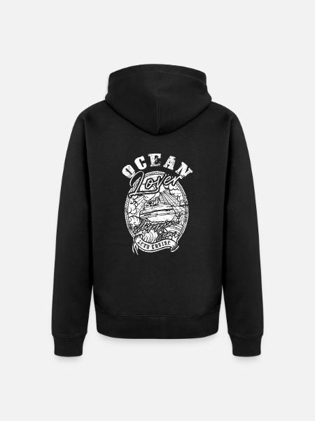 Croisière Ocean Lover - Veste à capuche bio Premium Unisexe - noir