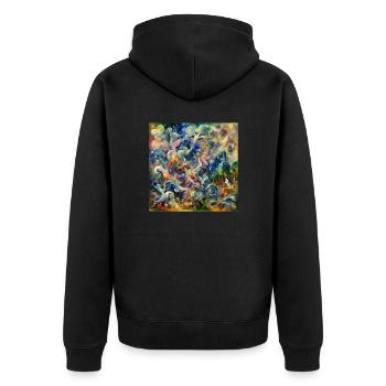 Conception Marc Chagall - Veste à capuche bio Premium Unisexe - noir - Dos - Nico (187cm)