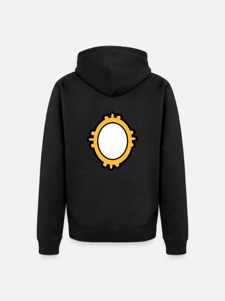 miroir - Veste à capuche bio Premium Unisexe - noir