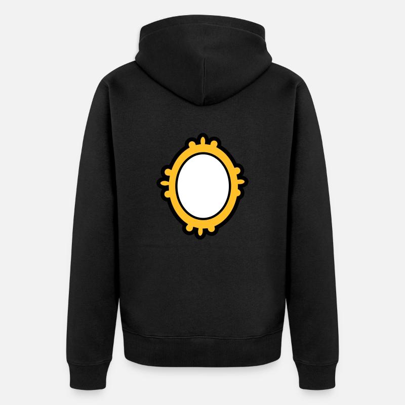 miroir - Veste à capuche bio Premium Unisexe - noir