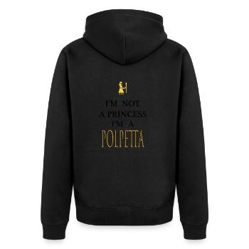 JE SUIS UNE BOULETTE DE VIANDE - Veste à capuche bio Premium Unisexe - noir - Dos - Nico (187cm)