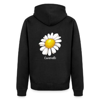 Camomille - Veste à capuche bio Premium Unisexe - noir - Dos - Nico (187cm)