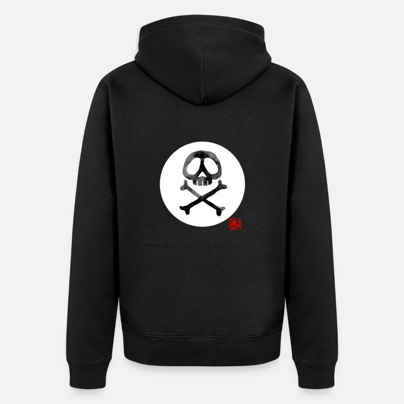 drapeau - Veste à capuche bio Premium Unisexe - noir