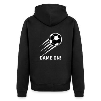 Football - Veste à capuche bio Premium Unisexe - noir - Dos - Nico (187cm)