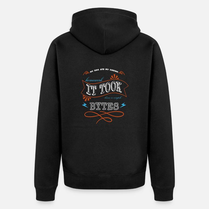 Idée cadeau d’anniversaire PC - Veste à capuche bio Premium Unisexe - noir