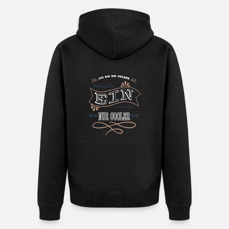 bullterrier geschenk schäferhund bluthund - Unisex Premium Bio Zip Hoodie - Schwarz