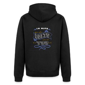 robotics tshirt jokes birthday present idea boys - Unisex Premium Organic Zip Hoodie - black - Back - Nico (187cm)