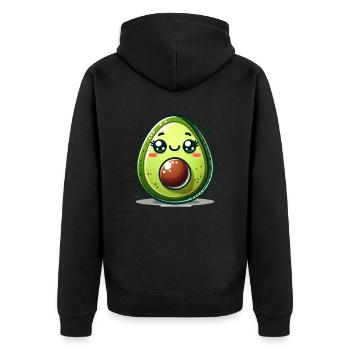 Bande dessinée d’avocat - Veste à capuche bio Premium Unisexe - noir - Dos - Nico (187cm)