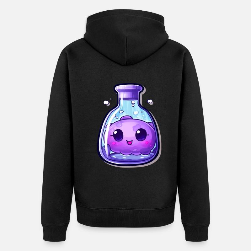 Potion Kawaii mignonne - Veste à capuche bio Premium Unisexe - noir