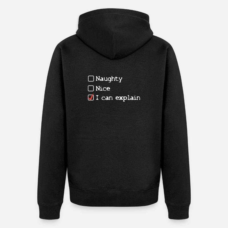 Noël Noël cadeau de Noël - Veste à capuche bio Premium Unisexe - noir