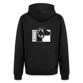 Weimaraner longhaar Profil Chiens Chien Wilsigns - Veste à capuche bio Premium Unisexe - noir - Dos - Nico (187cm)