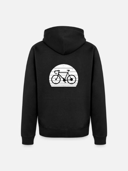 Vélo rétro - Veste à capuche bio Premium Unisexe - noir